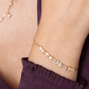 Feines Armband mit Zirkonia - INDIGO Armband KOOMPLIMENTS