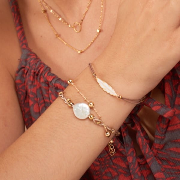 Gold Edelstahl Armbander - KOOMPLIMENTS