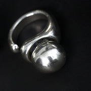Massiver Silber Ring mit Kugel Ringe KOOMPLIMENTS