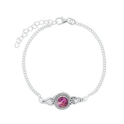 Silber Armband mit Amethyst Armband KOOMPLIMENTS