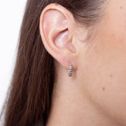 Silber Creolen Boho 1 cm Ohrringe KOOMPLIMENTS