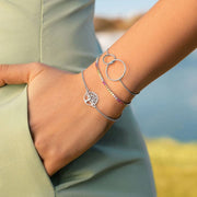 Silber Kettenarmband mit Lebensbaum Armband KOOMPLIMENTS