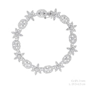 Silberarmband mit zirkonias Blumen - MAGNOLIEN Armband KOOMPLIMENTS