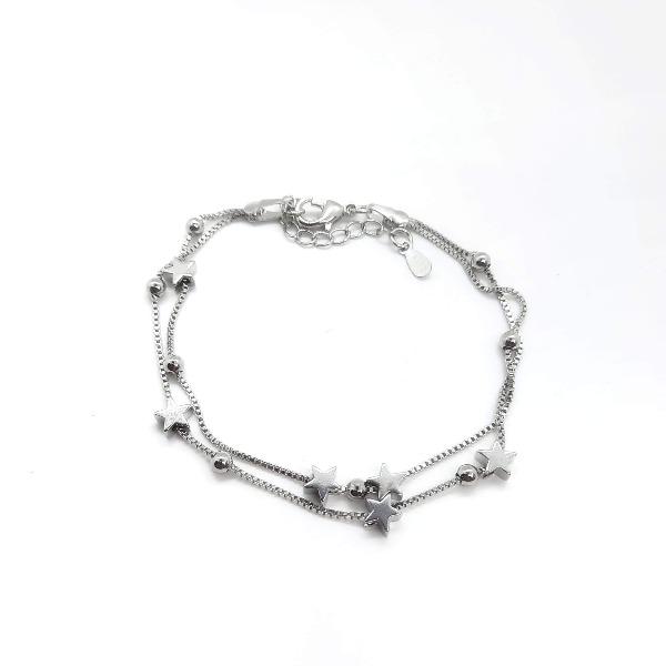 925 Sterlingsilber Armband mit Kugeln und Sternen - Universum Armband KOOMPLIMENTS