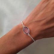 Amethyst Stein Armband - Violett Armband KOOMPLIMENTS
