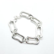 Armband mit rechteckigen Silbergliedern Armband KOOMPLIMENTS