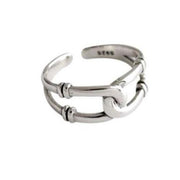 Bogenring aus Silber Ringe KOOMPLIMENTS
