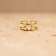 Breiter Ring mit Kreis - ORO Ringe KOOMPLIMENTS