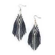 Damen Perlen-Quasten-Ohrringe Schiefer Ohrringe KOOMPLIMENTS