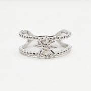 Edelweissblume Silberring Ringe KOOMPLIMENTS