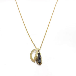 Collar de oro fino Swarovski - Campana