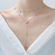 Feine Silber-Halskette mit Stern Halsketten KOOMPLIMENTS
