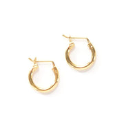 Gold Damen Creolen aus Silber - ADRIANA HOOPS Ohrringe KOOMPLIMENTS