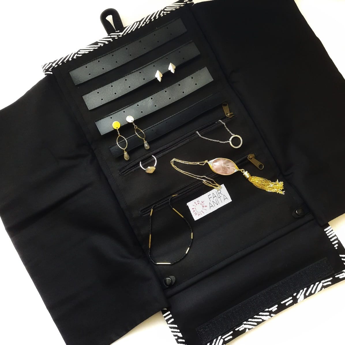 Handgemachte Reise Schmucktasche für unterwegs Accessoires KOOMPLIMENTS