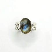 Labradorit Ring aus Silber - IRISIEREN Ringe KOOMPLIMENTS