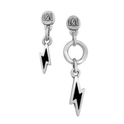 Lange asymmetrische Ohrringe mit Blitzcharme | RAYO KOOMPLIMENTS