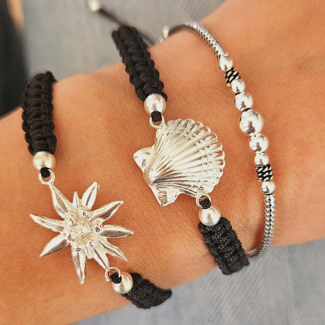 Muschel Armbänder aus Silber Armband KOOMPLIMENTS