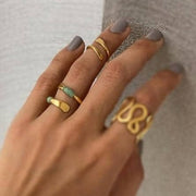 Nachhaltige Silber Ringen Set - CORITA Ringe KOOMPLIMENTS