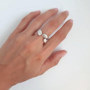 Ring aus massivem Silber - Ast Ringe KOOMPLIMENTS