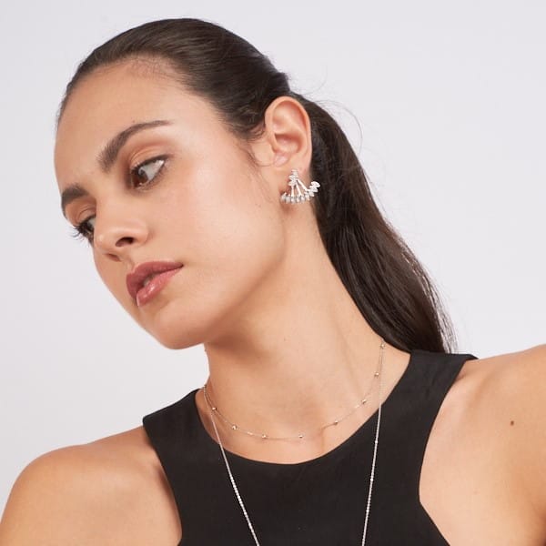 Silber Damen Ohrringe Pfau Ohrringe KOOMPLIMENTS