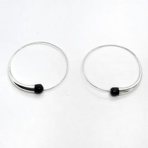 Aros Tuareg de plata y ébano