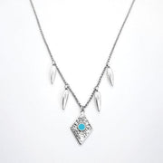 Vintage Rhombus Halskette - Türkis Halsketten KOOMPLIMENTS