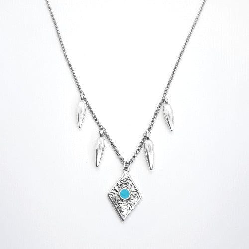 Vintage Rhombus Halskette - Türkis Halsketten KOOMPLIMENTS