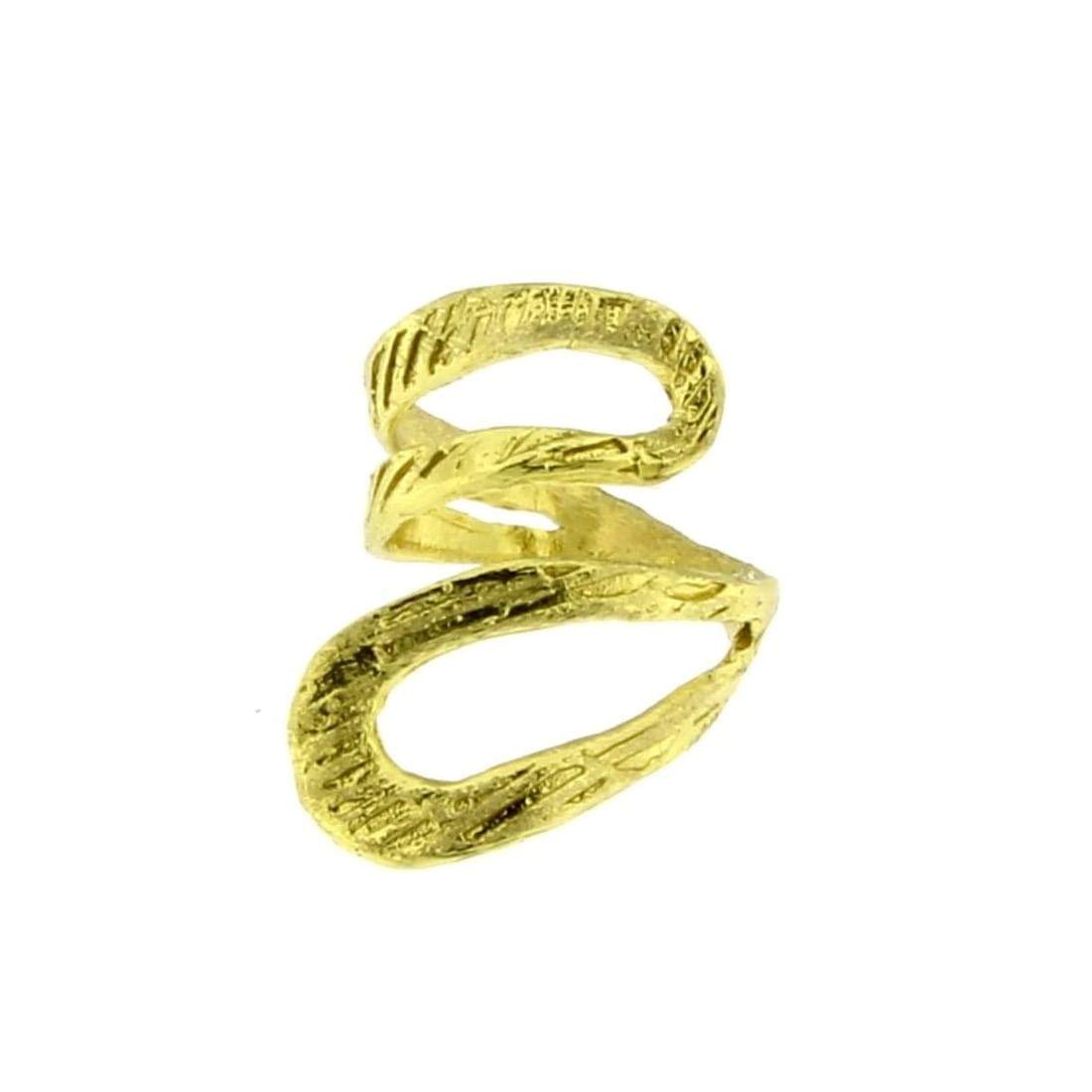 Handgefertigter griechischer Schmuck – goldener Statement-Ring