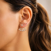 2 in 1 Perlen Ohrringe aus Silber Ohrringe KOOMPLIMENTS