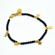 Armband aus Edelstahl mit Sternen. Länge 16–19 cm | KOOMPLIMENTS