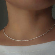 Kordelkette 925 Silber | Unisex Schmuck | KOOMPLIMENTS