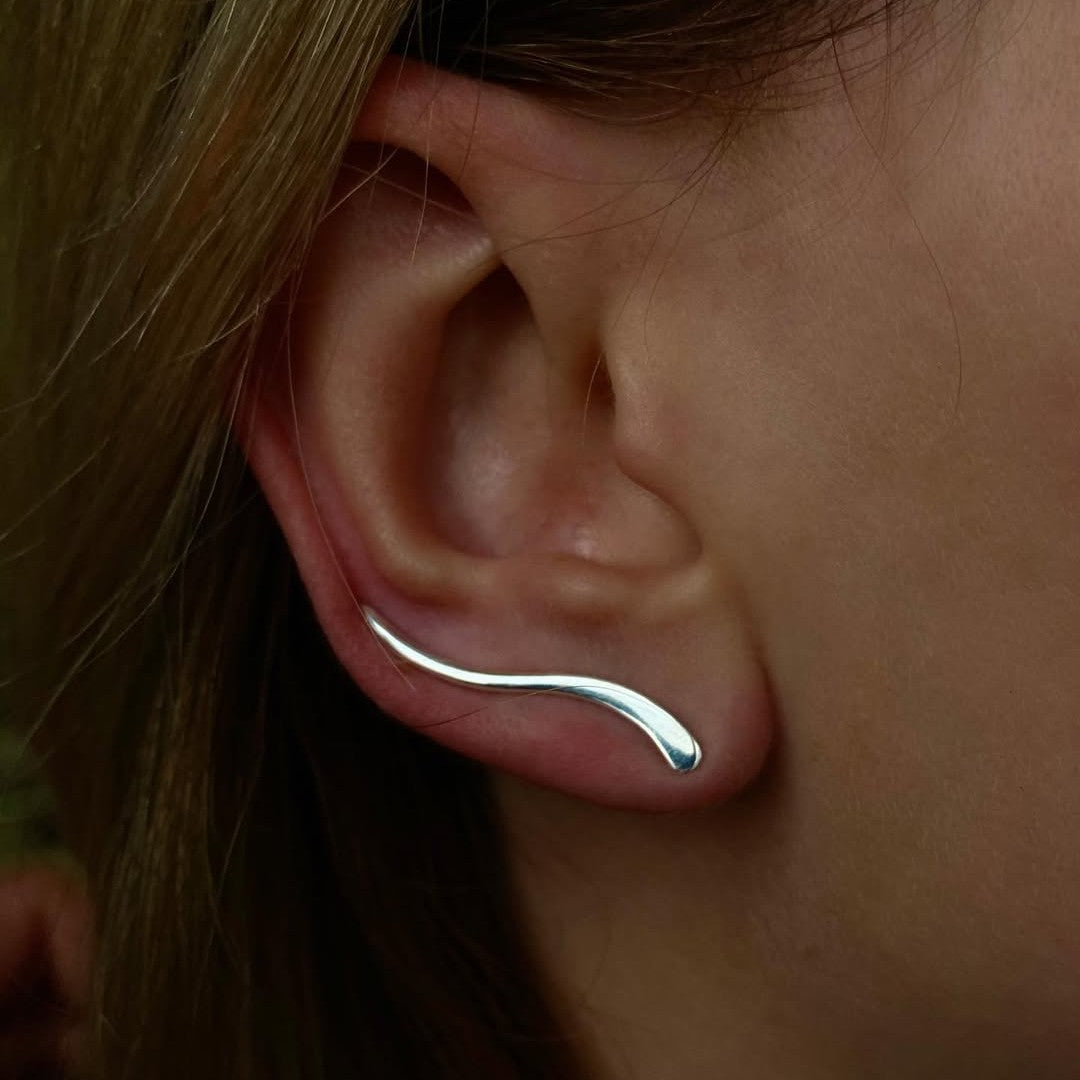 Line Ohrringe Ear Climber | KOOMPLIMENTS