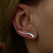 Line Ohrringe Ear Climber | KOOMPLIMENTS