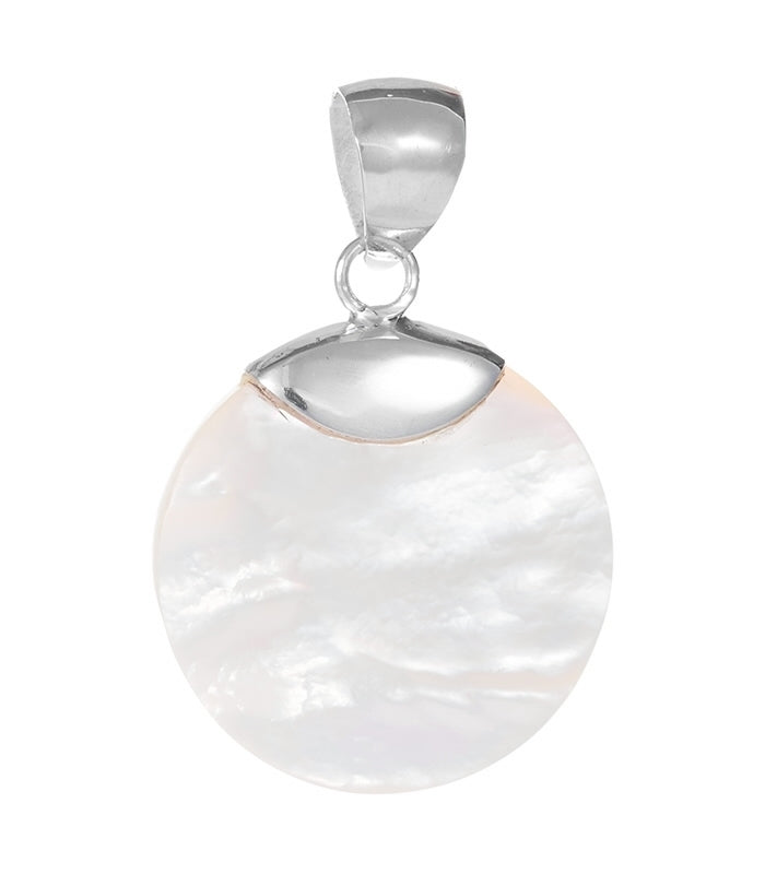 Perlmutt Anhänger aus 925 Silber