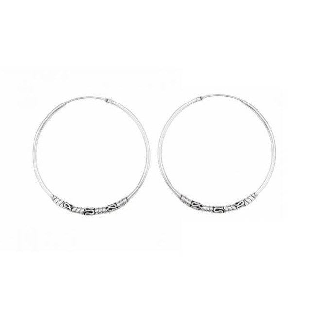 Boho Creolen aus 925er Sterlingsilber | KOOMPLIMENTS