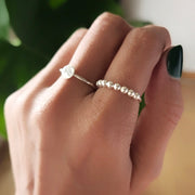 Ring 925er Silber mit Kugeln | Silberschmuck Schweiz | KOOMPLIMENTS