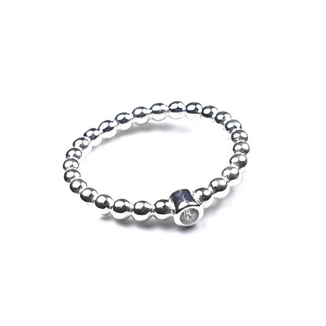 925 Silberring mit Zirkonia | KOOMPLIMENTS