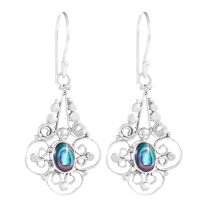 Orecchini in argento con labradorite - Diwali