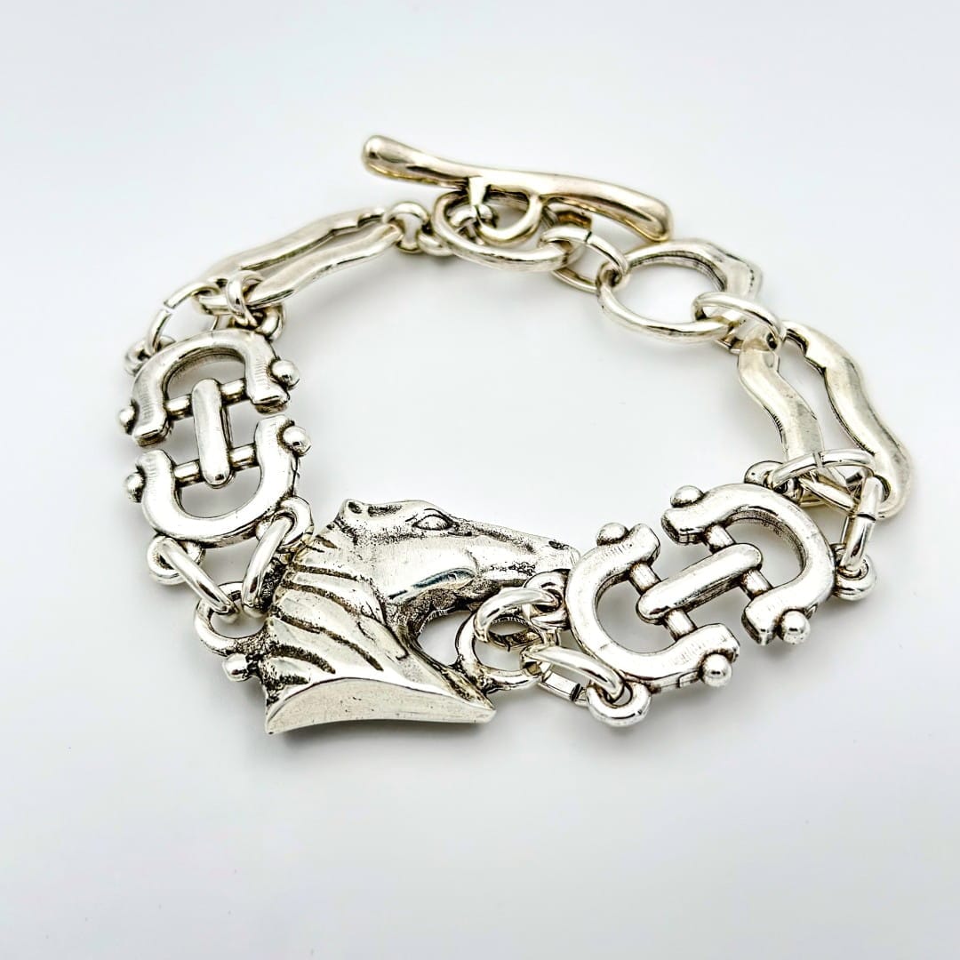 Armband mit Pferdekopf Silber Armband KOOMPLIMENTS