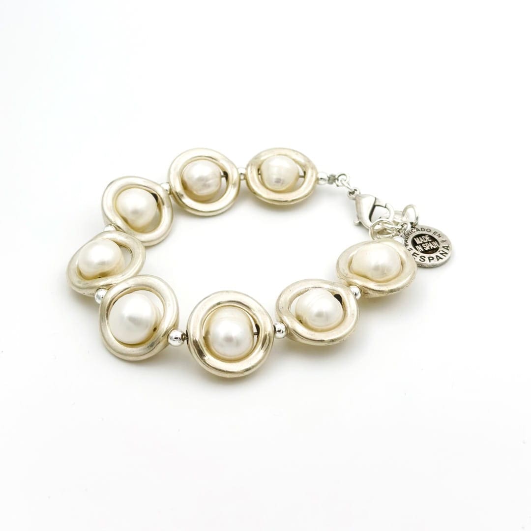 Armband mit weissen Perlen - BLANCA Armband KOOMPLIMENTS