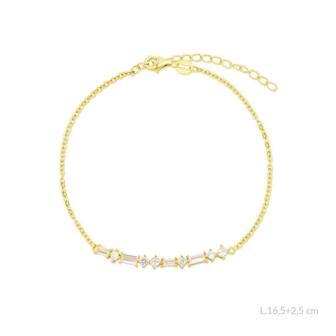 Armband vergoldet mit Zirkonia - INDIGO Armband KOOMPLIMENTS