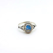 Boho Silberring mit Mondstein Ringe KOOMPLIMENTS