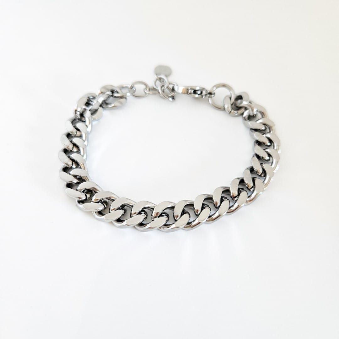 Breites Edelstahl Kettenarmband - Gold Armband KOOMPLIMENTS