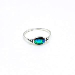 Women ring Abalone Green - Shell