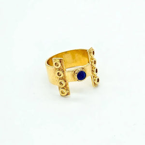 Ladies' ring from India gold-plated on 925 sterling silver