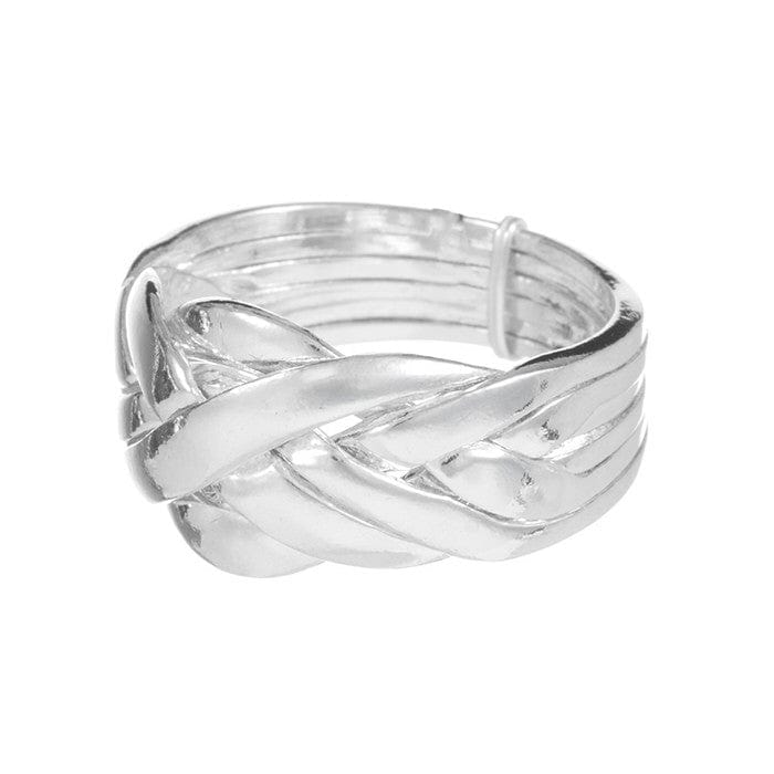 Der Ring des Sultans – Türkischer Ehering aus 925 Silber (6 verschlungene Ringe) Ringe KOOMPLIMENTS