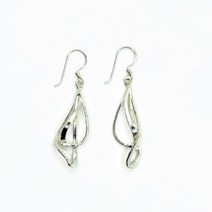 Pendientes de diseño de plata - Medir