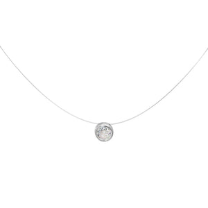 Floating Diamant Solitär Halskette