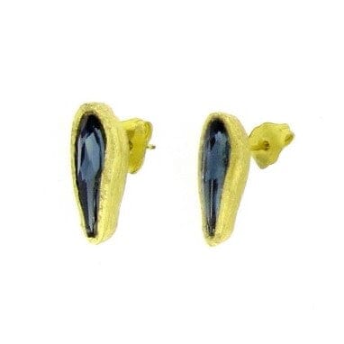 Gold Ohrstecker mit Swarovski-Stein - ADORE Ohrstecker KOOMPLIMENTS