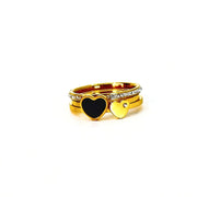 Herz Stapel Ring Ringe KOOMPLIMENTS